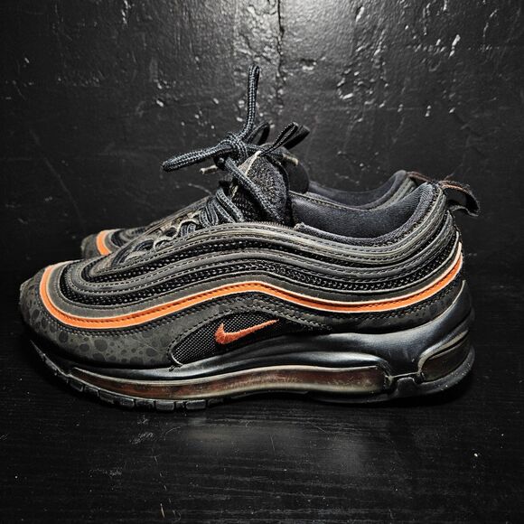 Nike Air Max 97 Safari GS "Black Safety Orange" Size 5Y Women's 6.5 DX3088-001 - Picture 2 of 8